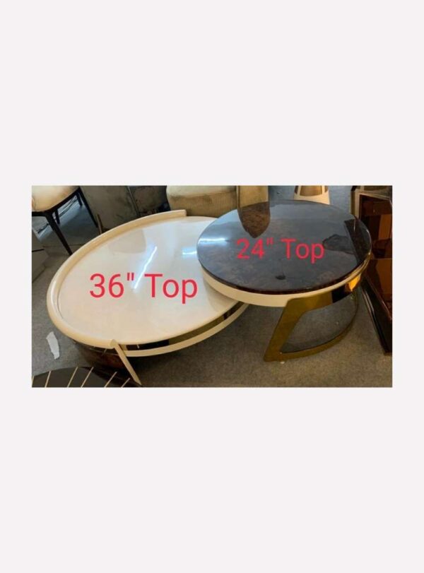 designer nesting coffee table set