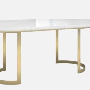 Onyx Top Oval Dining Table