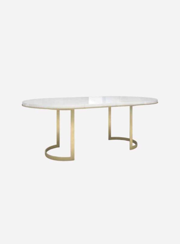 Onyx Top Oval Dining Table