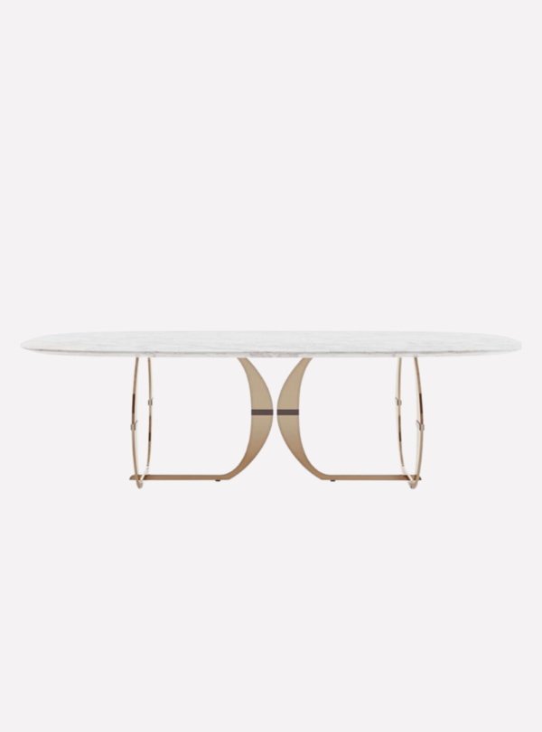 Onyx Top Oval Dining Table