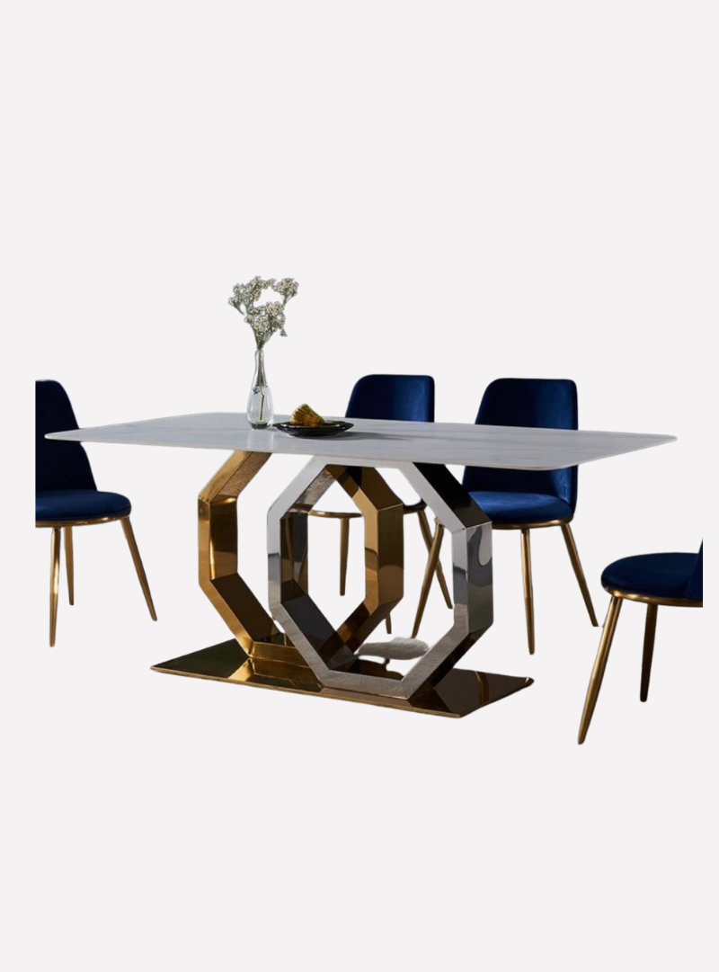 Onyx Top Oval Dining Table